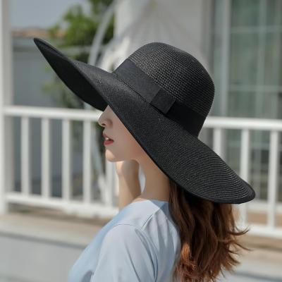 China Hot-selling fashion eco-friendly raw material, simple, comfortable, wide-brimmed, portable, foldable, sun-shading, beach sun-proof small hat for sale