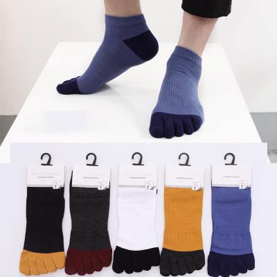 China Four seasons QUICK-DRY hot-selling shorts men's various styles cotton five-finger low-cut socks for sale