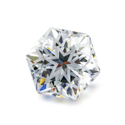 China Befound Color Game Or Fire White CZ Gems Simulated Diamond Zircon 15x15mm For Pendant Necklace for sale