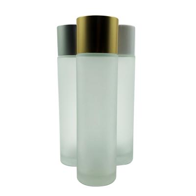 China Low MOQ 50ml Cosmetic Cylinder Bottle Glass Container Empty High Quality for sale