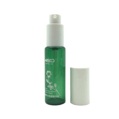 China Factory High Quality 20ml Cosmetics Pump Bottle Green Base Tube Glass Bottles for sale