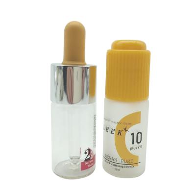 China Luxury Clear 12ml Serum Dropper Glass Bottle Cosmetic Portable Skin Care Containers for sale