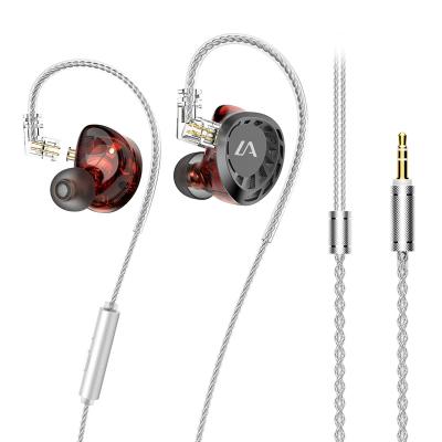 China LF4 1DD+3BA Hybrid Tech 8 Drivers Comfortable Wearing Bass Earbud In Ear Monitor Earphone High FIDELITY Heavy Noise Canceling Metal Wired Earphone for sale