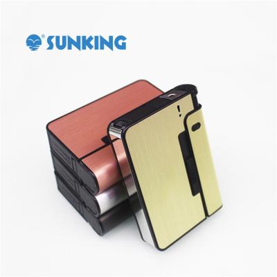 China Wholesale Eco-Friendly Service Eco-Friendly China OEM Lighter Cigarette Set Smoking Box With Gas Lighter Pouch Cigarette Tobacco Case Box for sale