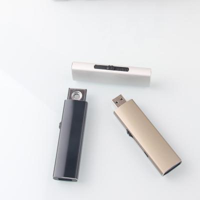 China Windproof Minimalist Coil Mini USB Rechargeable Heat Igniter Usb Windproof Arc Lighter for sale