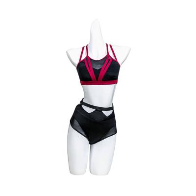 China New Arrival Sets Nylon And Mesh Women Dancewear Sexy Bra Tops Sport Clothes High Waist Panties Plus Size Pole Fitness Wear for sale