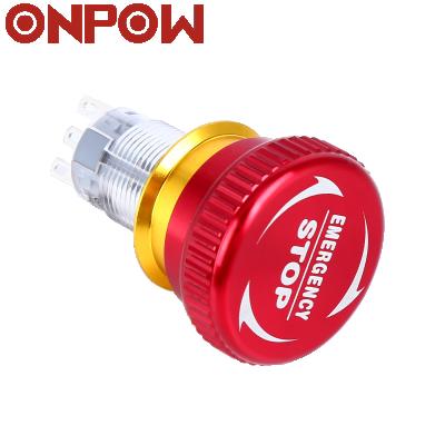 China ONPOW 16mm Metal Push Button Switch Box (LAS1-AGQ16-TSD) CE, RoHS LAS1-AGQ16-TSD for sale