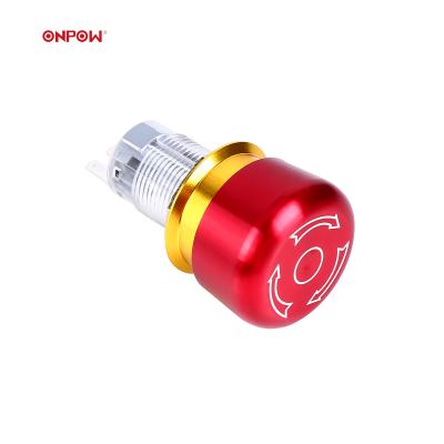 China ONPOW 16mm Power Push Button Switch (LAS1-AGQ16-TSB) CE, RoHS LAS1-AGQ16-TSB for sale