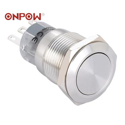 China ONPOW Metal Push Button (Dia.19mm) LAS1-AGQ-S LAS1-AGQ for sale