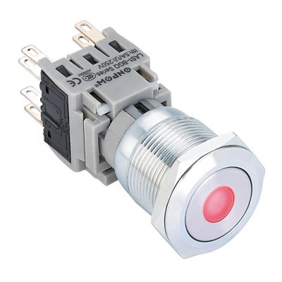 China ONPOW 19mm Push Button Switch (LAS1-BGQ-22D/S) CE, RoHS LAS1-BGQ-22D/S for sale