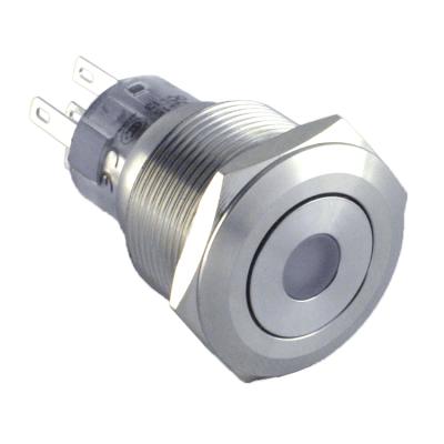 China 30 Years Stainless Steel Industry Leader ONPOW Metal Push Button Switch GQ22A-11D/S Diameter 22mm Waterproof CE IP67 ROHS Stainless Steel for sale