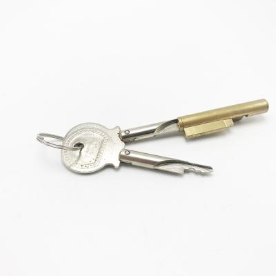 China ANLI New Euro Style Brass Door Key Brass Key Safe Cylinder for sale