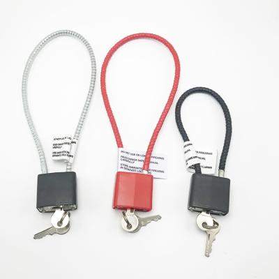 China Plastic Key Shell ANLI Security Cable Similar Gun Locks for sale