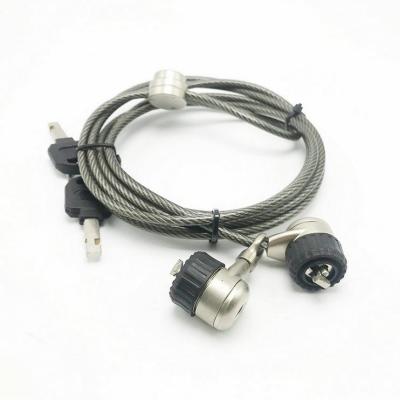 China ANLI Security Metal Computer Notebook Zinc Alloy Laptop Lock Steel Cable With Key for sale