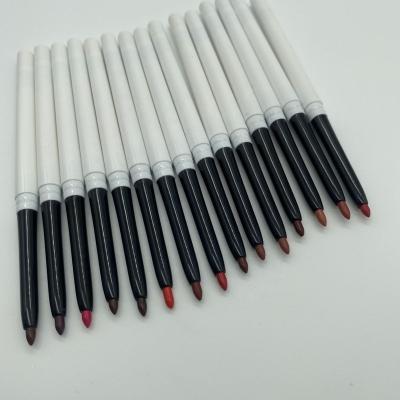 China Custom Waterproof Your Logo Lips Makeup Tools Lipliner Pencil Private Label Lip Liner Waterproof Matte 15 Colors Rotating Lipliner Pencil for sale