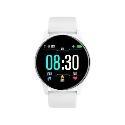 China Phone calls reminding 2022 new round shape dial touch screen sports fitness smartwatch zl01 ip68 waterproof relogio woman smart watch for sale