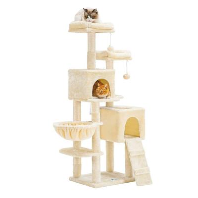 China Modern Luxury Room Stocked Cat Tree Tower Activity Center Vigorous Large Pet Sleep Game Scratcher for sale