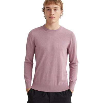 China Anti-wrinkle OEM Manufacture New Design Mens Sweater Long Sleeve Round Neck Cashmere Sweater For Men for sale