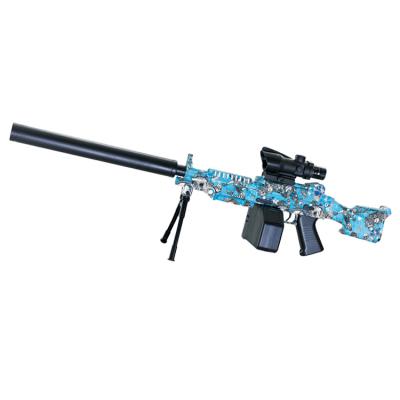 China Factory Price Eco-friendly Material Tiktok Hot Sales Launch M249 Electric Water Launcher Rechargeable With Gel Beads Gun Toys With Outdoor Shooting Game for sale