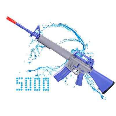 China Water Ball Splatter Blaster Gun Freeze Ball Environmental Friendly Safe Electric Model Blaster M16 M416 Automatic Water Ball Gun Toy With Outdoor Shooting Set for sale