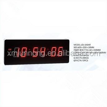 China Large LED Digital Glass Lens Wall Time Clock (JDL-545AR) for sale