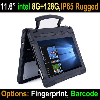 China 11.6 Inch CHEAPEST Fully Rugged Intel 8GRam 128G Laptop , Rugged Laptop With Fingerprint Barcode Scanner 11.6 Inch for sale