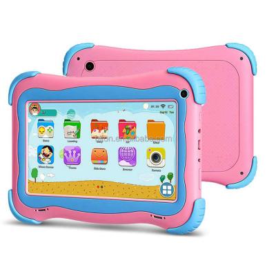 China Cheapest 7 Inch Two Camera Educational Tablet For Kids Wifi Tablets Gift Android 10.0 Kids Educational Tablet for sale