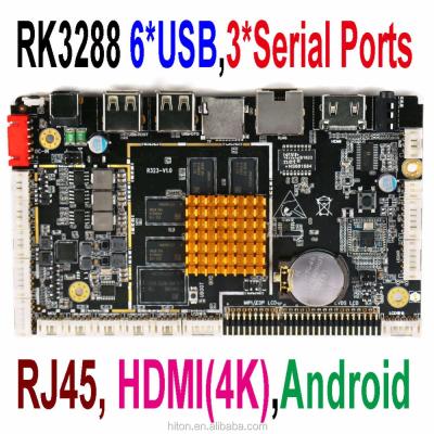 China ROCKCHIP RK3288 Quad-Core A53 1.5GHz Android 5.1 Ethernet With RJ45 LAN Main Board Android Motherboard Board 12V/3A for sale