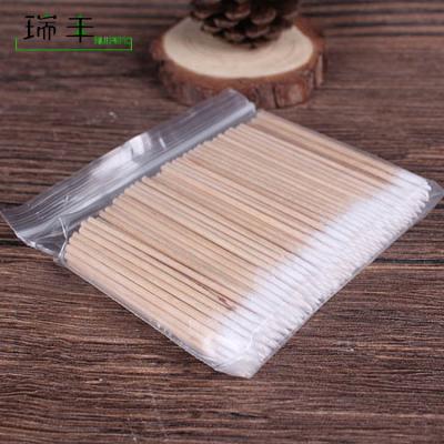 China Sterile Disposable Disposable Wooden Ear Cotton Cleaning Stick Buds for sale