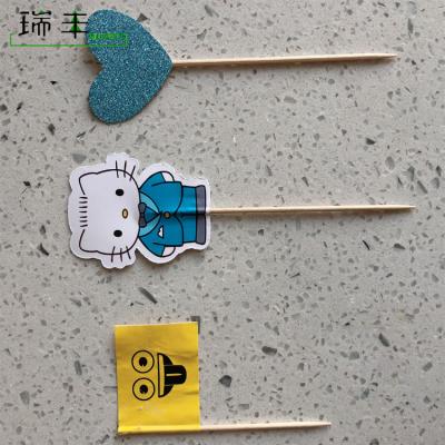 China Disposable Natural Birch Wooden Toothpick 65*2.2mm for sale