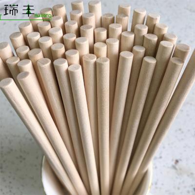 China Viable Wholesale Disposable Wooden Stick Wooden Round Stick for sale