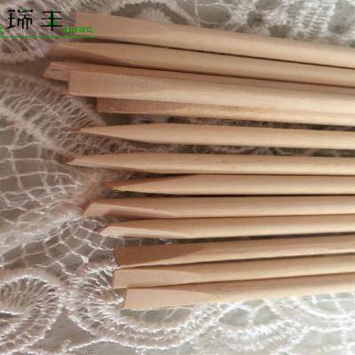 China Nail Art Birch Wood Lady Wood Cuticle Pusher Hoof Manicure Stick For Nail for sale