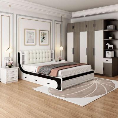 China New Hot Selling Modern Design 1.8m Tall Bedroom Furniture Storage Bedroom Features 3 Storage Drawers Design for sale