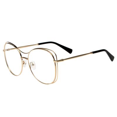 China Optical frames ready goods lady glass frames, large size stainless steel frames for woman for sale