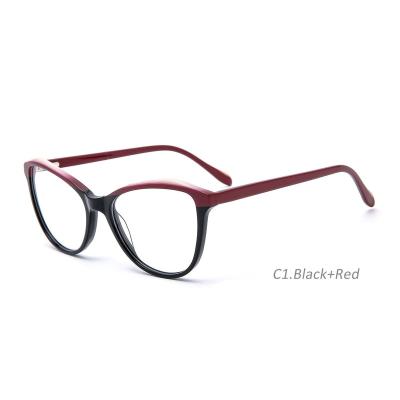 China New Design Optical Frames 2022 Ready To Ship With Spring Hinge Plastic Lady Glasses for sale