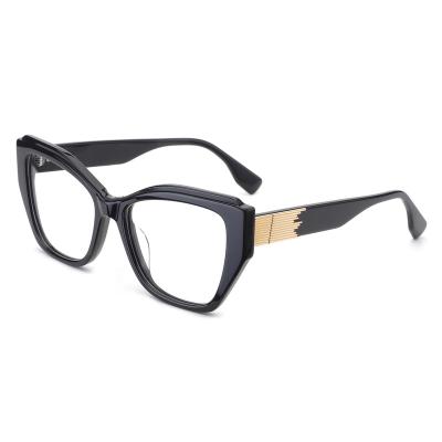 China Oversize cat eye optical frames woman optical frames wholesale, handmade lady hot selling optical frames for sale