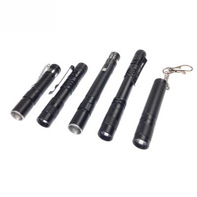 China Wholesale Mini Camping Outdoor Lighting Safety Small First Aid Penlight Flashlight Flashlight AAA Instant Light Dry Battery for sale