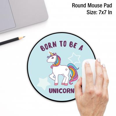 China Nontoxic ; that respects the environment; Custom Large Logo Printing Round Blank Mouse Pad Mat For Heat Transfer Sublimation Fabric Neoprene Durable Rubber Base Soft Surface for sale