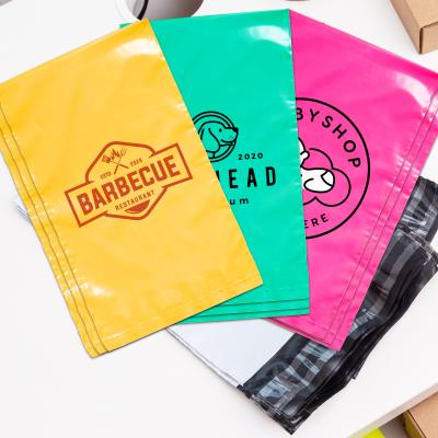 China Strong adhesive/tear proof /water proof custom printed poly insect compostable plastic bags strong adhesive mailing courier bags for sale