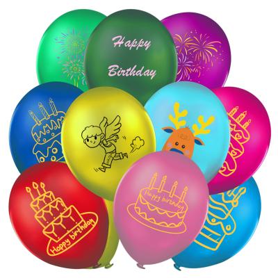 China Custom Show Balloons Printing Your Own Personalized LOGO Name Advertising Birthday Party Latex Balloons For Customized for sale