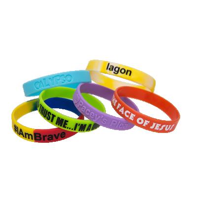 China Thin Silicone Bracelet Recycled Silicone Charm Bracelet for sale