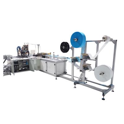 China High Quality Ear loop Full Automatic 1+1 Flat Face Mask Making Machine for sale