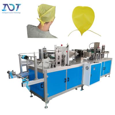 China Fully Automatic High-power Ultrasonic Nonwoven Disposable Medical Head Cover Making Machine à venda