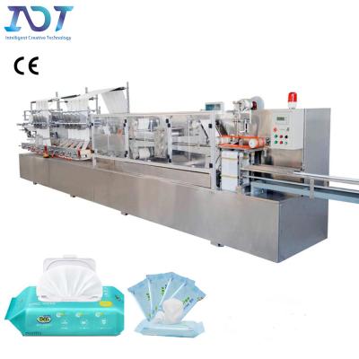 中国 Size Adjustable High Speed Disposable Baby Wet Wipes Making Machine Wet Tissue Packaging Machine 販売のため