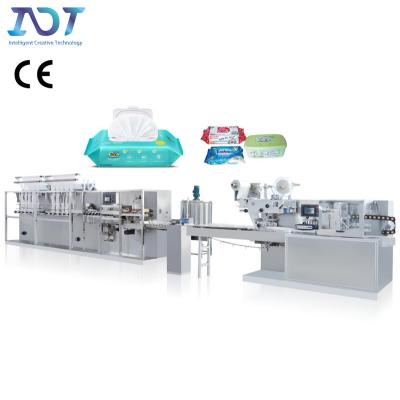 中国 High Efficiency 30~120pcs Full Automatic Wet Wipe Making Machine Wet Tissue Production Line 販売のため