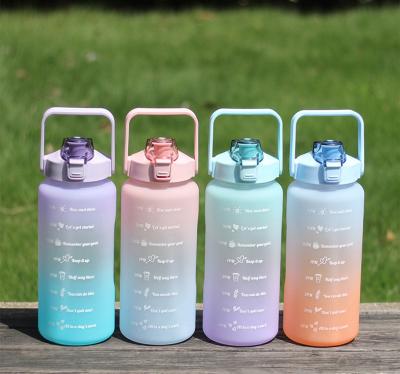 China Sustainable Water Bottles School Tritan Plastic For Sports Logo Kids Children Camping Custom With Straw And Lid, Water Bottles 1-3 Days Camp for sale