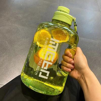 China Drinkware Large Capacity 2.2L Food Grade Sports Gym Viable Plastic Water Bottles for sale