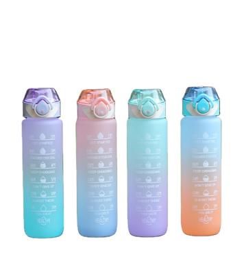 China Hot Sale Sustainable America Plastic Water Bottles Big Capacity Color Changing Portable Cups For Sports for sale