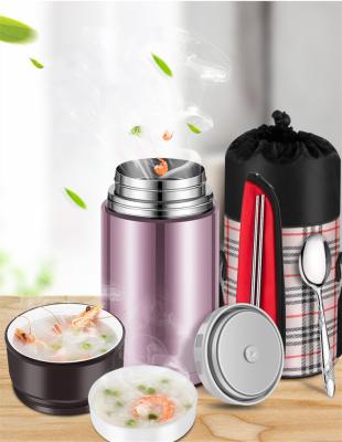 China Wholesale PORTABLE PORTABLE Vacuum Free Thermos Food Jar Factory BPA Free Double Stainless Steel Food Thermos for sale