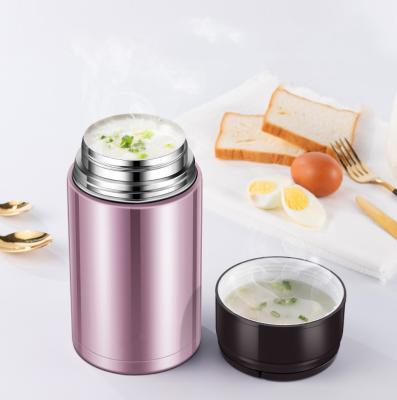 China 1000ml Large Capacity Braised Food Jar School Lunch Box Stainless Steel Beaker PORTABLE Food Flask for sale